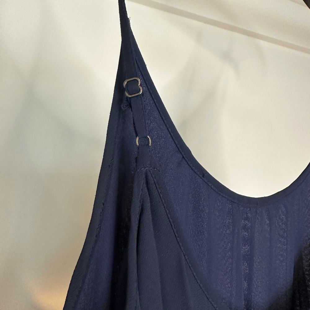 (85) Bcbgeneration Navy Mini Spaghetti Strap Dres… - image 3